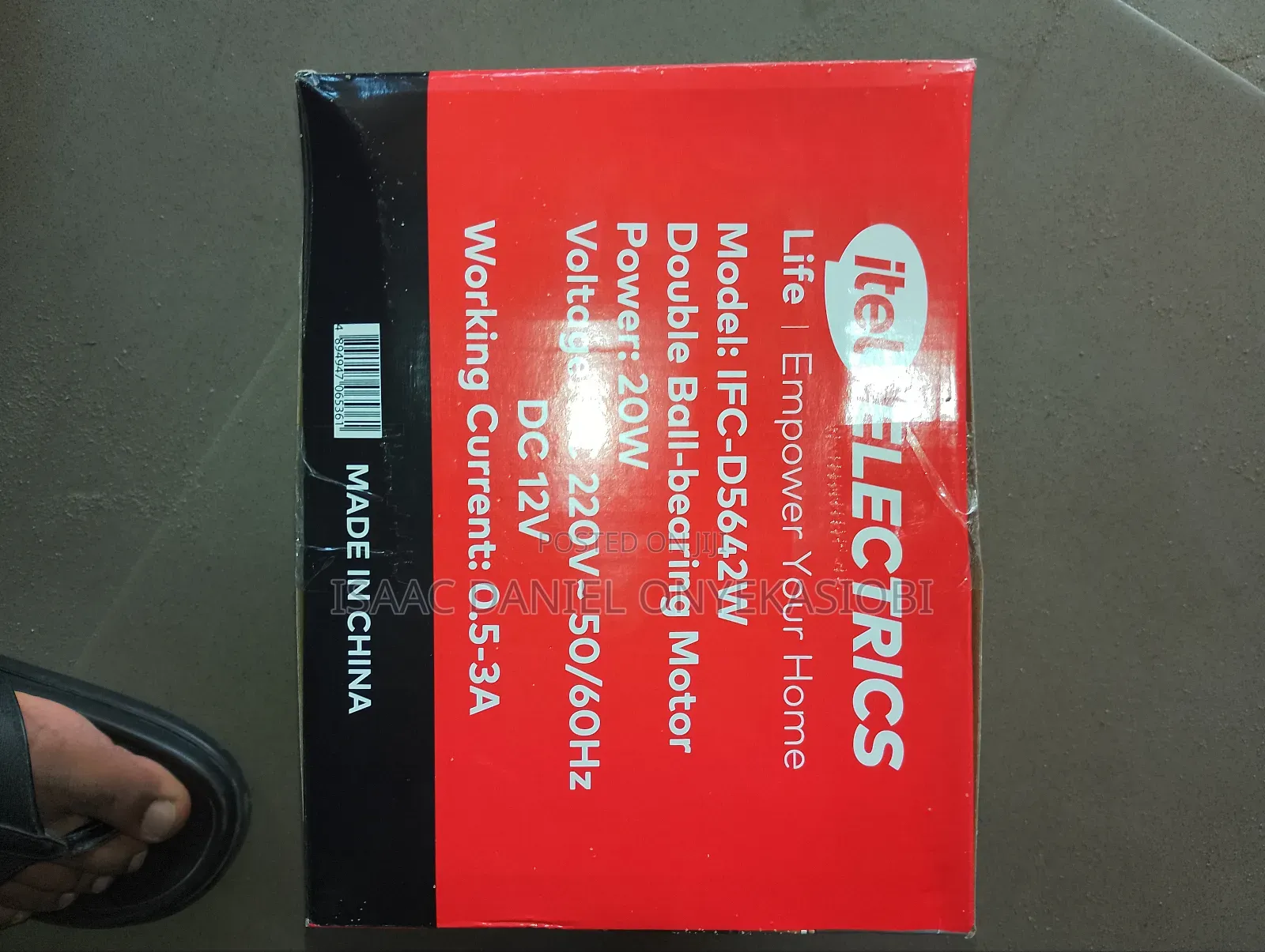 Itel D5642w Ac/Dc Solar Fan