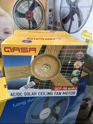 Qasa Ac/Dc Solar Ceiling Fan Motor _Stay Cool Anytime .