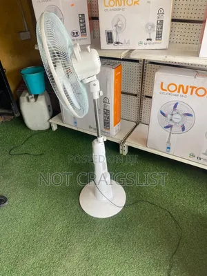 Lontor Rechargeable Fan + 15v Solar Panel Combo Deal