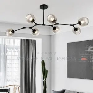 Modern Nordic Magic Bean 7-Glass Chandelier- For Living Room Hotels