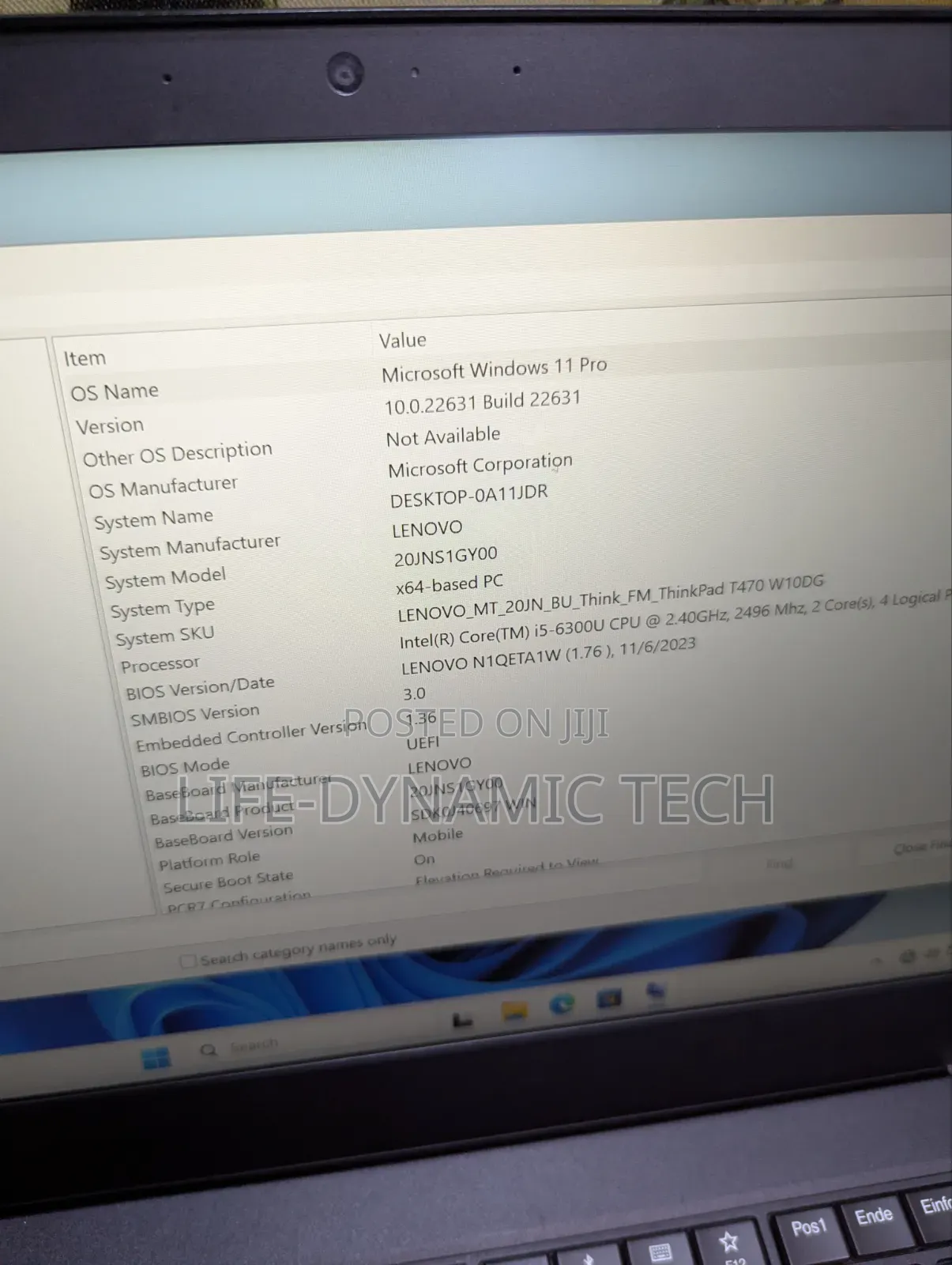 Laptop Lenovo ThinkPad X270 8GB Intel Core i5 SSD 256GB