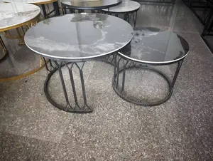 2 in 1 Marble Table Center Table