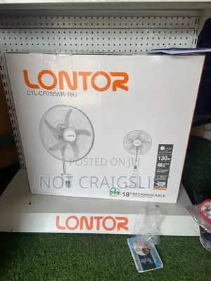 Lontor Standing Rechargeable Fan 18 Inches | Latest Model