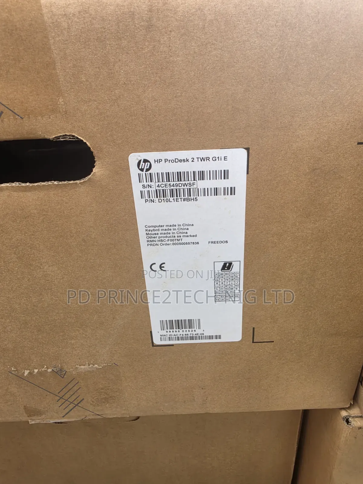New Desktop Computer HP 290 G9 8GB Intel Core i3 SSD 512GB