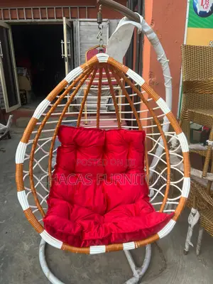 Luxury Hanging Swing Egg Chair With Cushion (Single Seater)