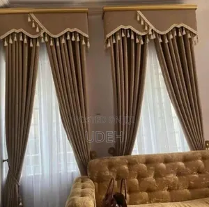 Window Curtain With Bord Design