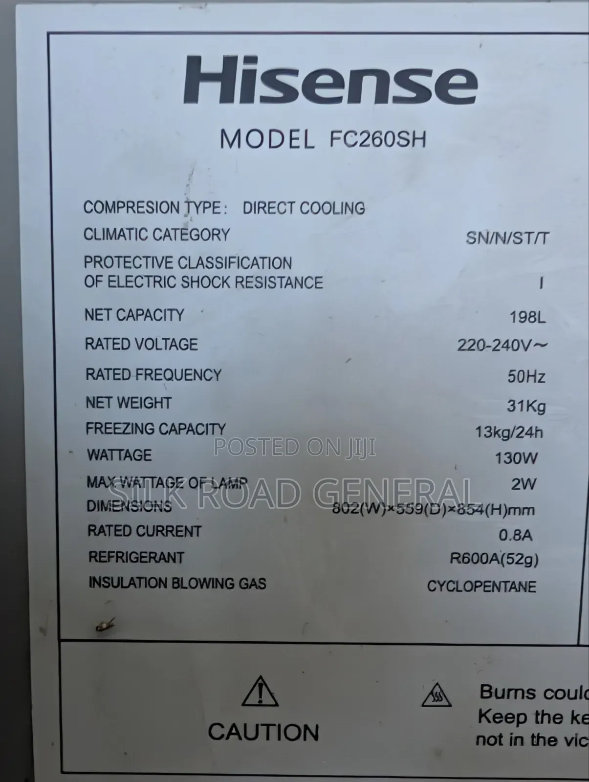 Hisense Deep Freezer