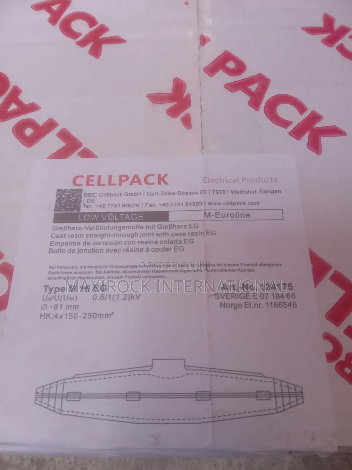 M16 Cellpack Scotchcast 250mm Cable Joint Splicing Kit