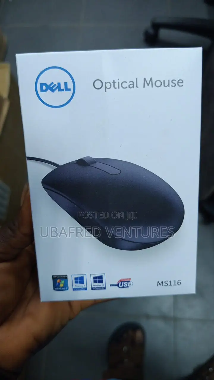 Dell Ms116 Wired Optical Mouse – High Precision, Comfortable Durable