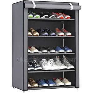 Kumall Dust Proof Shoe Rack With 5 Compartment Six Layers (60x30x90cm