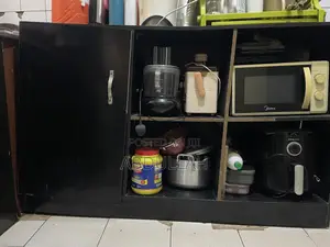 Black Kitchen Cabinet