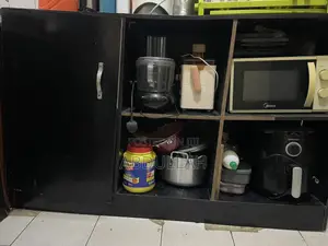 Black Kitchen Cabinet