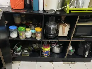 Black Kitchen Cabinet