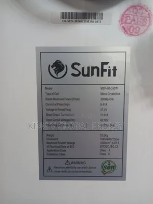 Sunfit 350watts Monocrystalline Solar Panels
