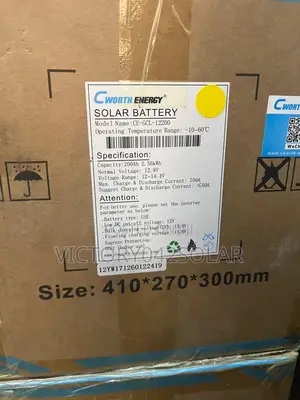 Cworth 200ah 2.5kwh Solar Lithium Ion Battery Available