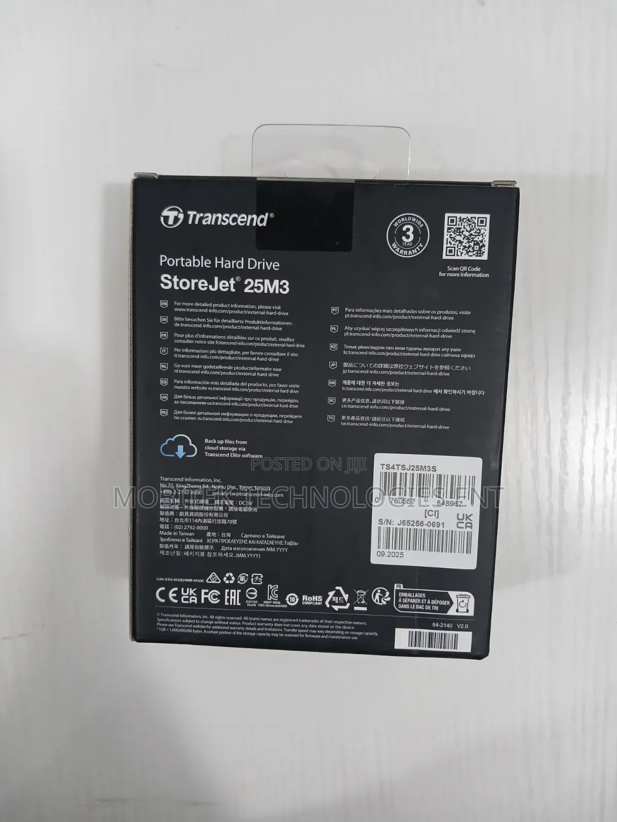 4tb Transcend External Portable Hard Drive