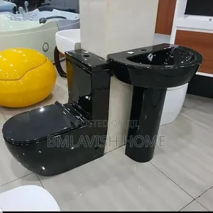 Black England Water Closet Set