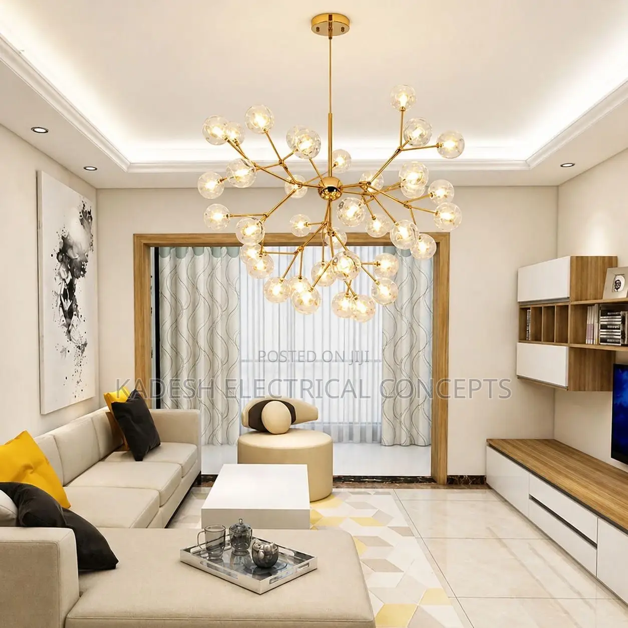 Modern Nordic Firefly Sputnik Led Ceiling Stylish Tree Branch