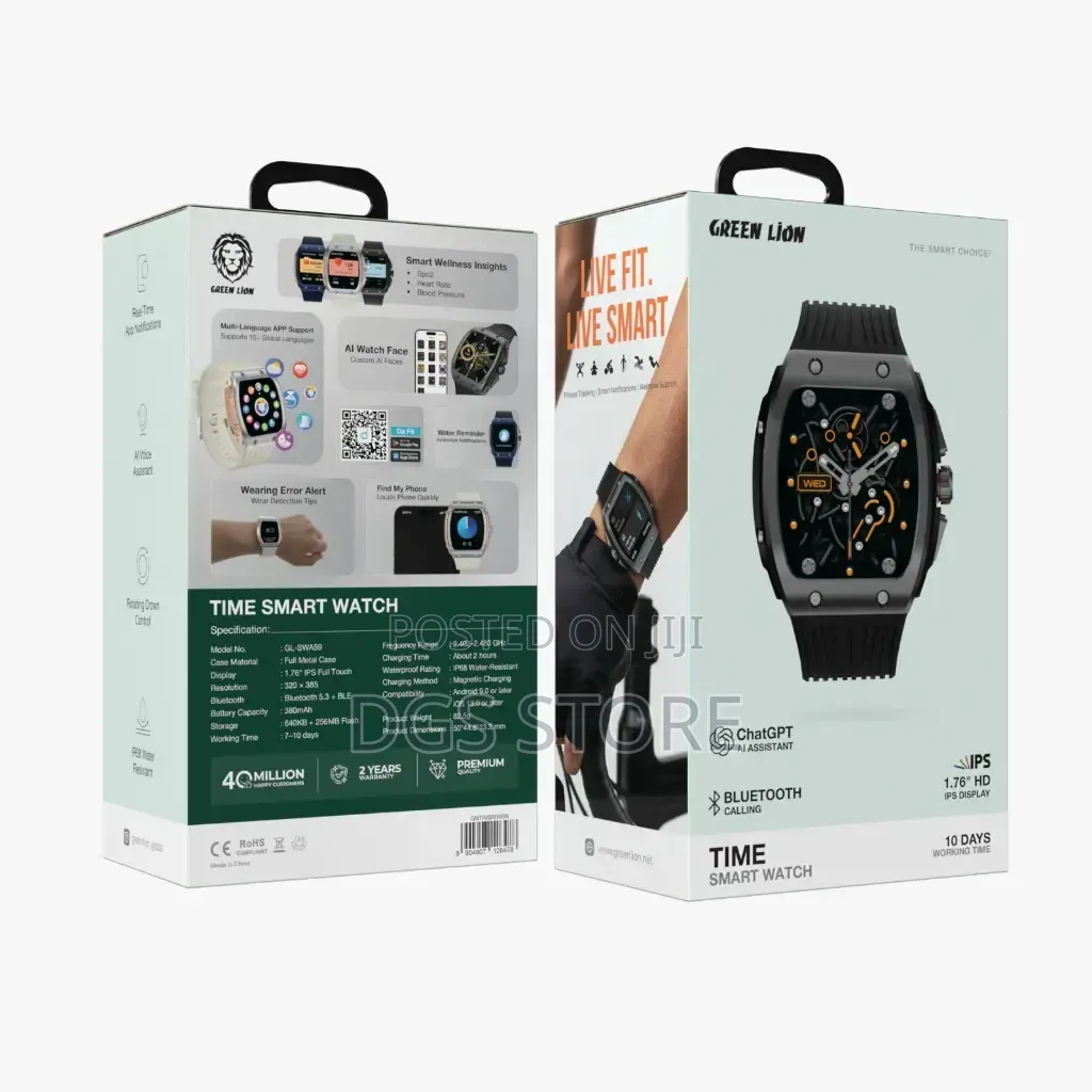 Green Lion Time Smart Watch