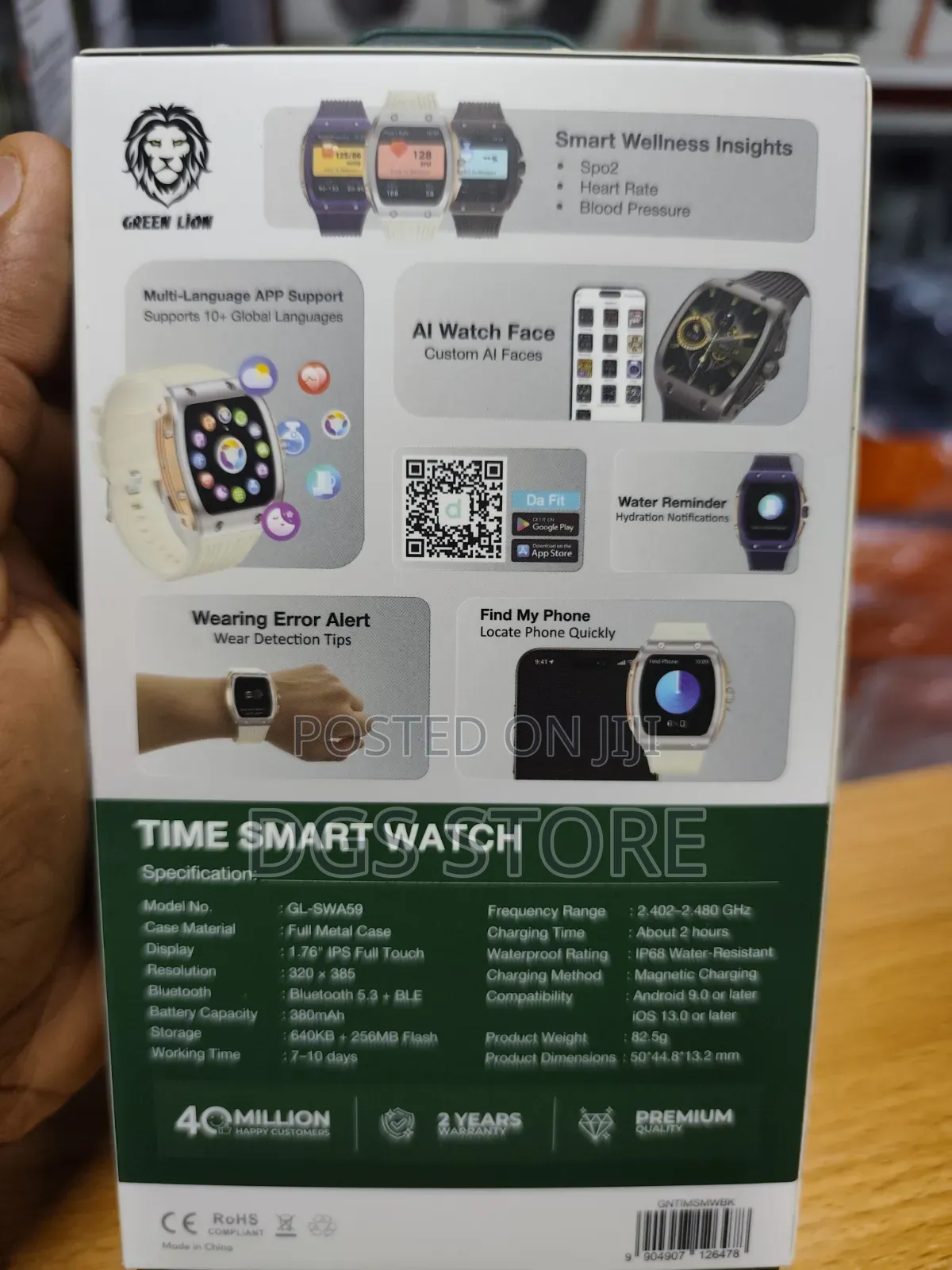 Green Lion Time Smart Watch