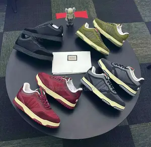 Gucci Men Sneakers in Four Colors (Burgundy, Black , Green,Ash )