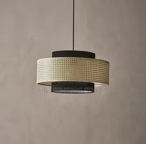 Japanese Retro Rattan Pendant Light