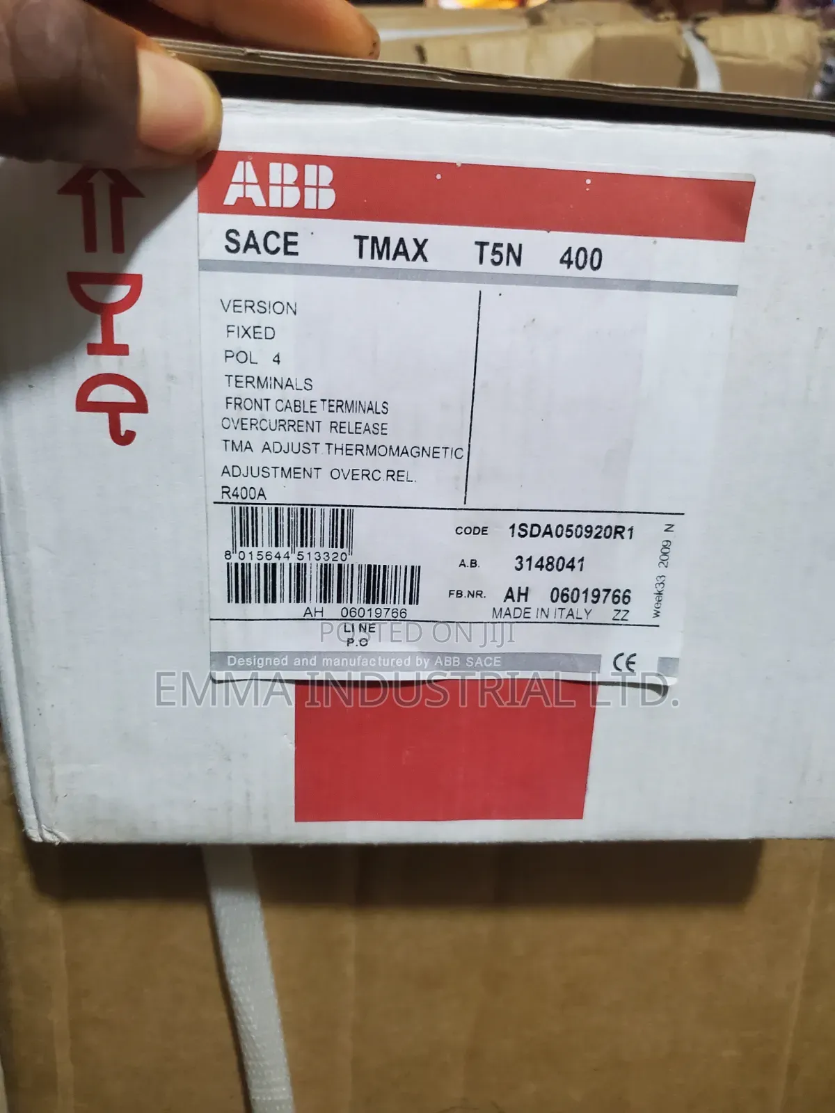 Timax Abb Breaker 400amp 4pole