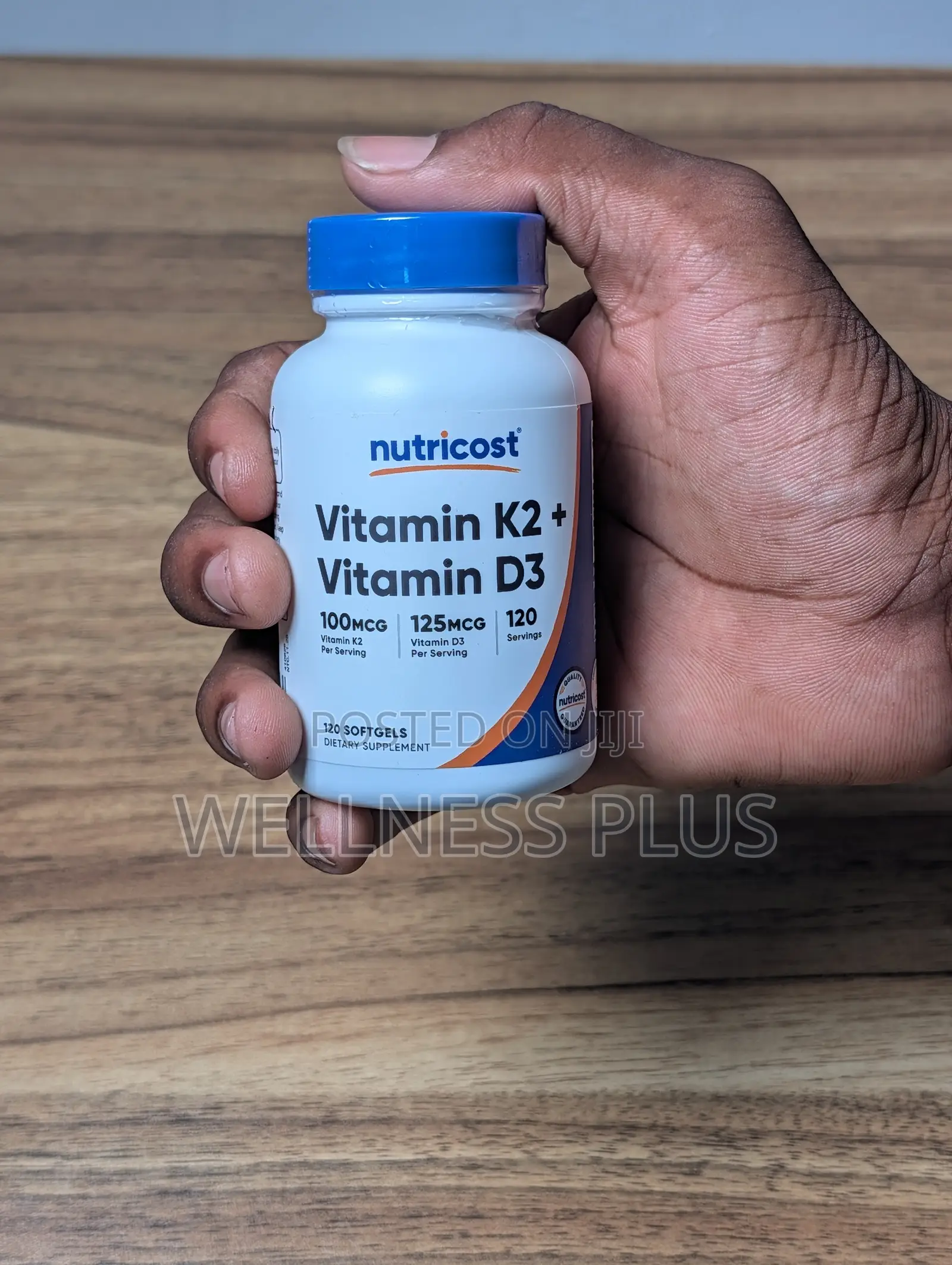 Original Nutricost Vitamin + D3 5000iu – 120 Softgels