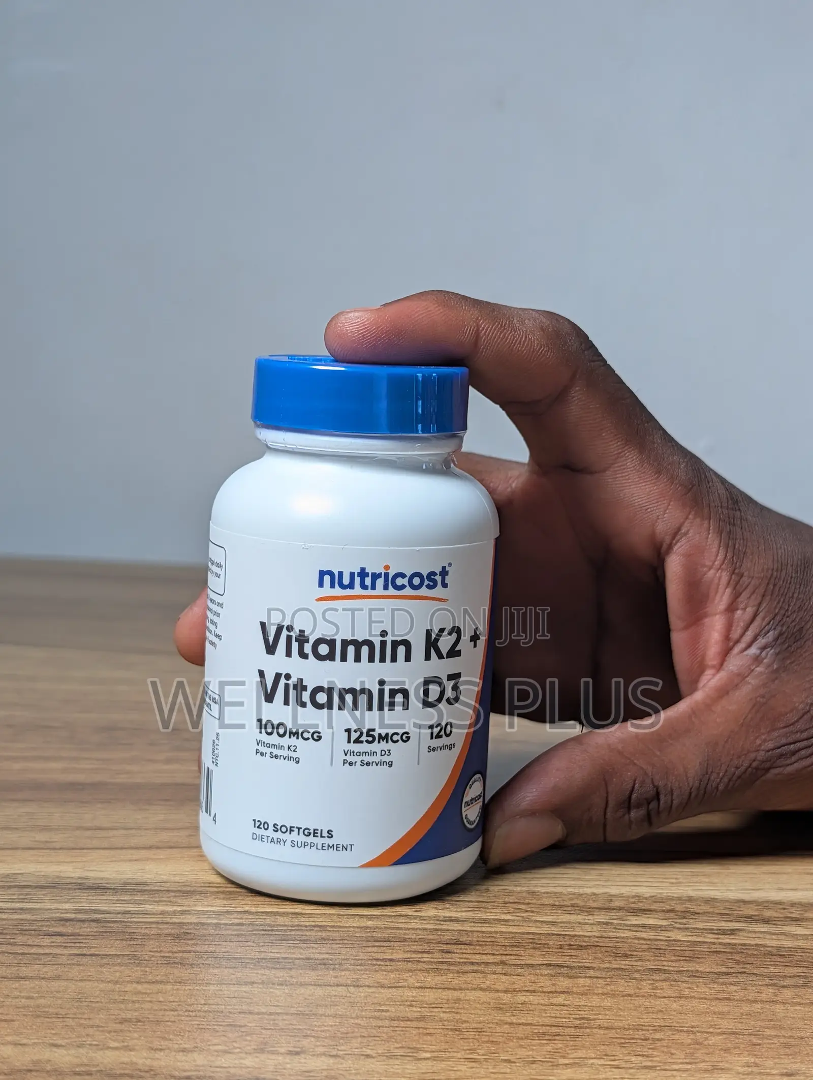 Original Nutricost Vitamin + D3 5000iu – 120 Softgels