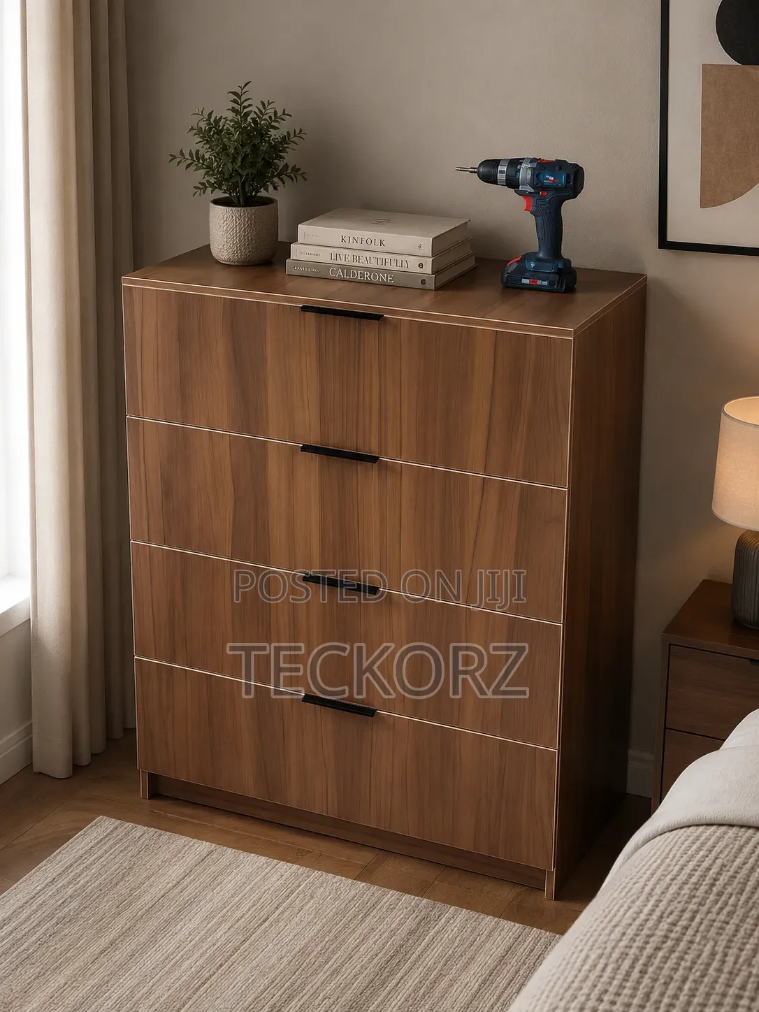 Brown Cedar Bedroom Chest Drawer