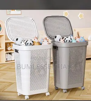 Laundry Basket With Lid Wheels