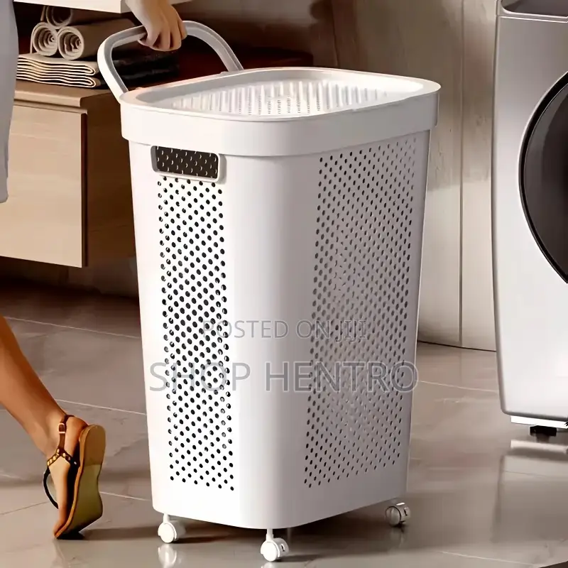 Laundry Basket With Lid Wheels
