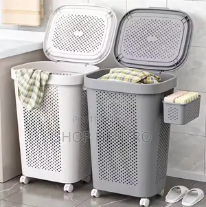 Laundry Basket With Lid Wheels