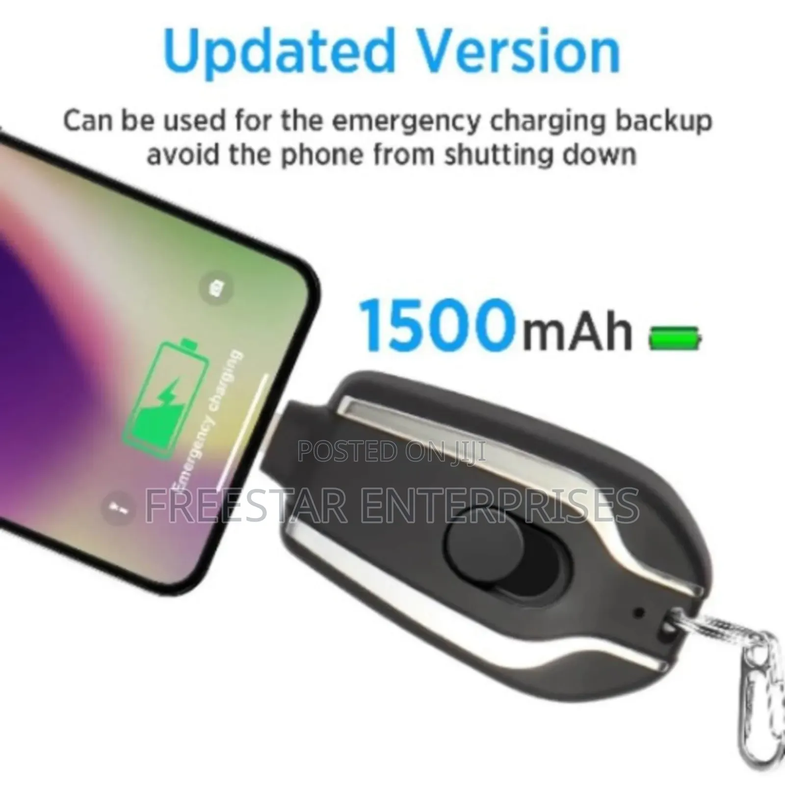 Car Keys Power Bank. Portable Car Key Charger.