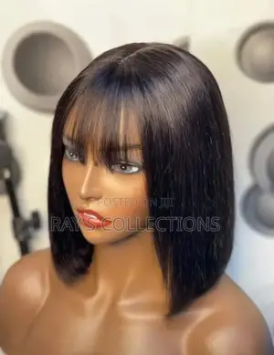 Closure Fringe Bob Human Hair Inches 10 Inches as Seen