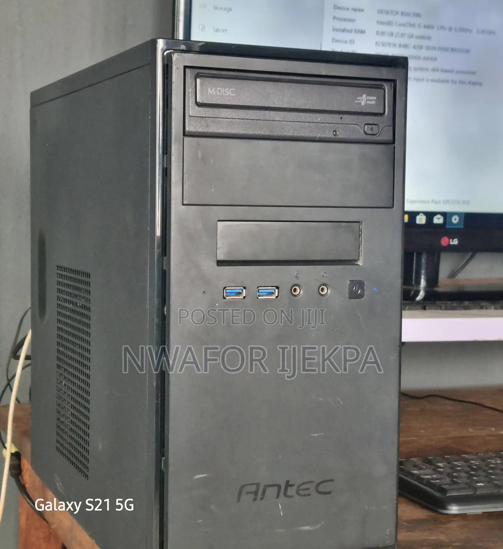Desktop Computer 8GB Intel Core i5 SSD 128GB