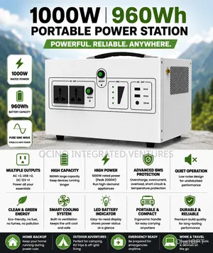 No Fuel. No Smoke.No Noise. High Quality Portable Power Station