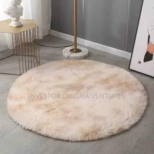 4ft Round Fur Rug- 120by120cm