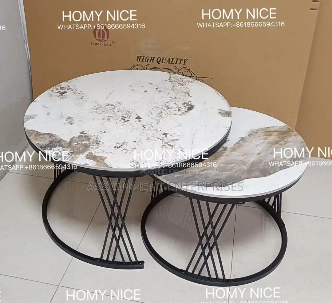 2 in 1 Center Table Real Marble