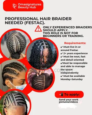 Hair Braider Is Wanted In A Salon
