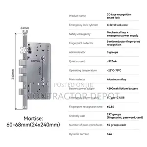 Electric Intelligent Password Fingerprint Smart Lock