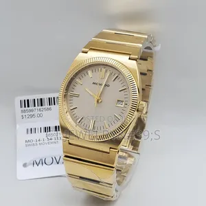 Movado Heritage Watch, Gold Stainless Steel With a Matching Bracelet.