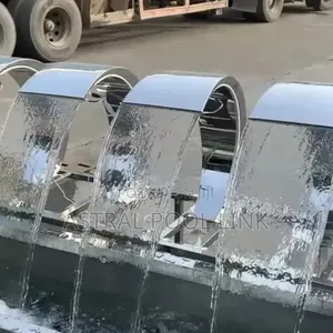 High Quality Stainless Steel Waterfall For Swimming Pool Cove Design
