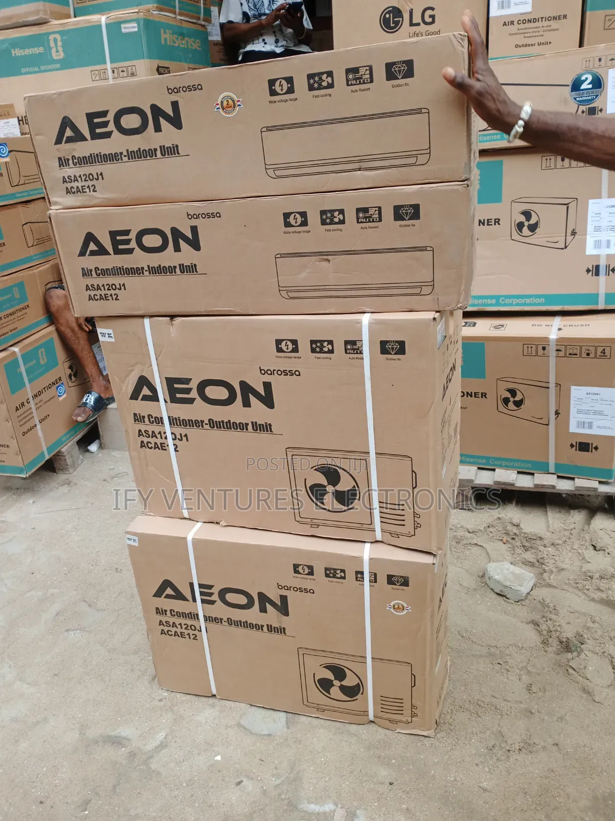 1.5hp Aeon Basic Split Unit Ac With 100% Copper Installation Kit.