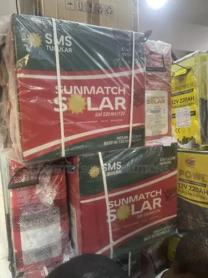 220ah/12v SMS Sunmatch Solar Tubular Battery