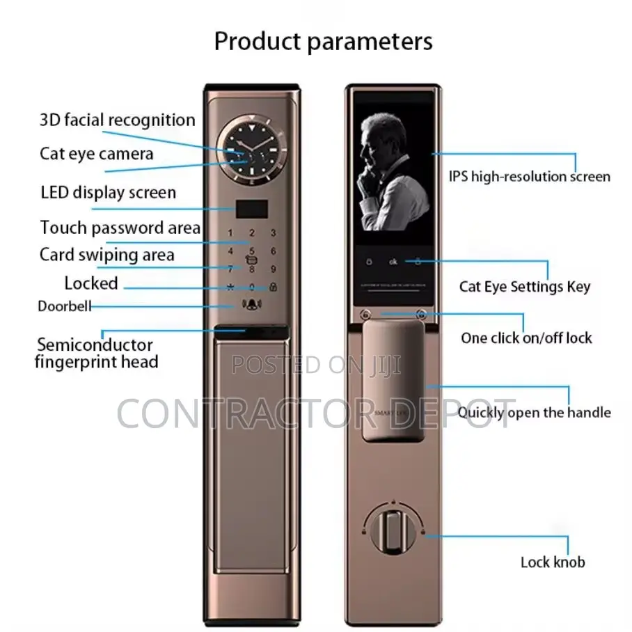 3d Face Recognition Smart Door Lock Automatic
