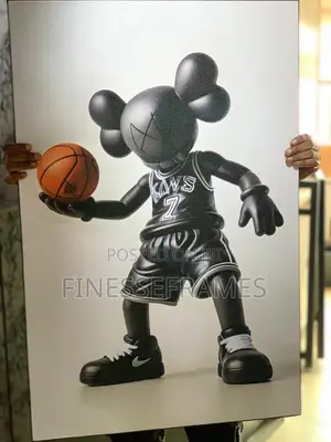 Modern Frameless Kaws Wall Art (16 X 20 ) - All Sizes Available
