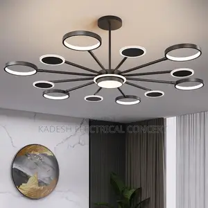 Modern Creative Rings Led Chandeliers for Dining Room Kitchen Office R