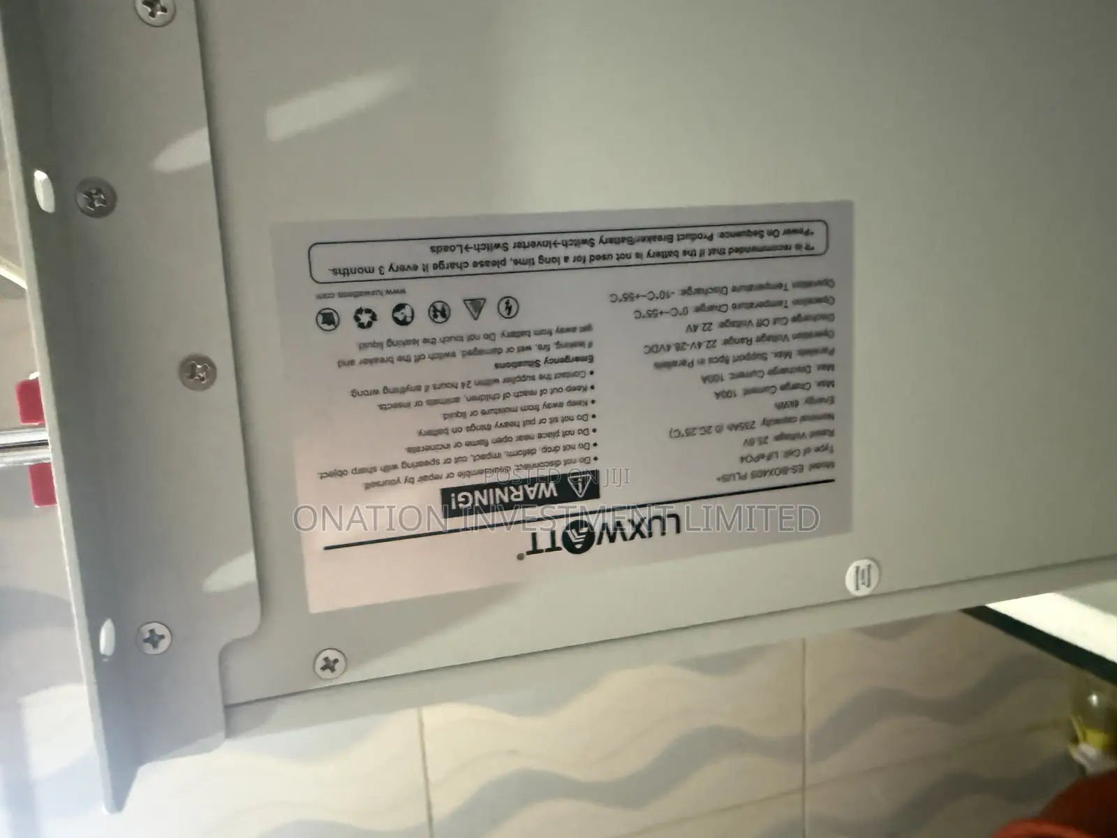 6kwh 24v Luxwatt Lithium Battery — Strong Backup