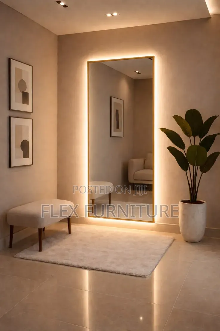 Large Mirror With Lights